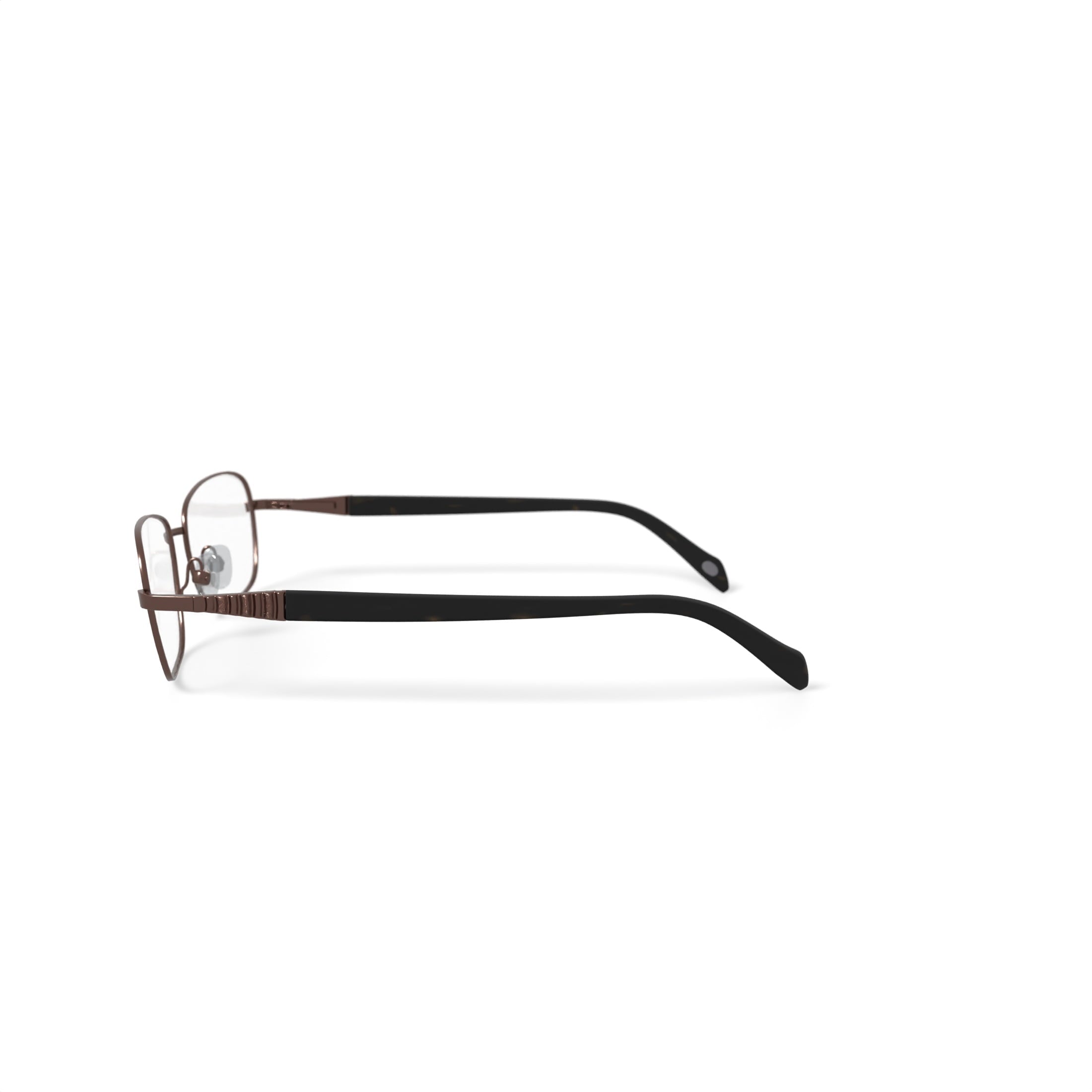 Women's Mia Rectangular Prescription Eyeglasses with Case, Rose/Tort
