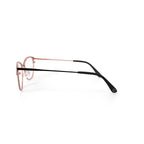 Women's HC280 Cat Eye Prescription Eyeglasses with Case, Black/Gold