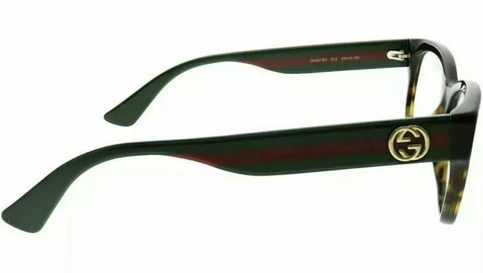 Gucci GG 0278 O 012 Havana/Multicolor Rectangular Eyeglasses