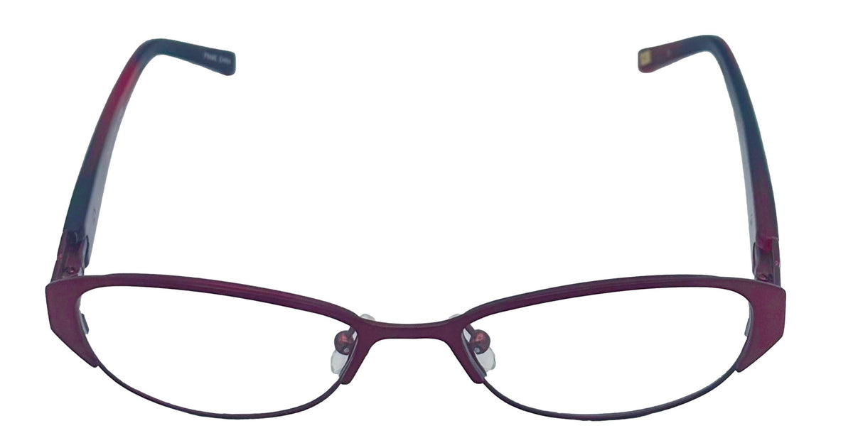 Womens Rectangle Red l Eyewear Frame J135 49mm