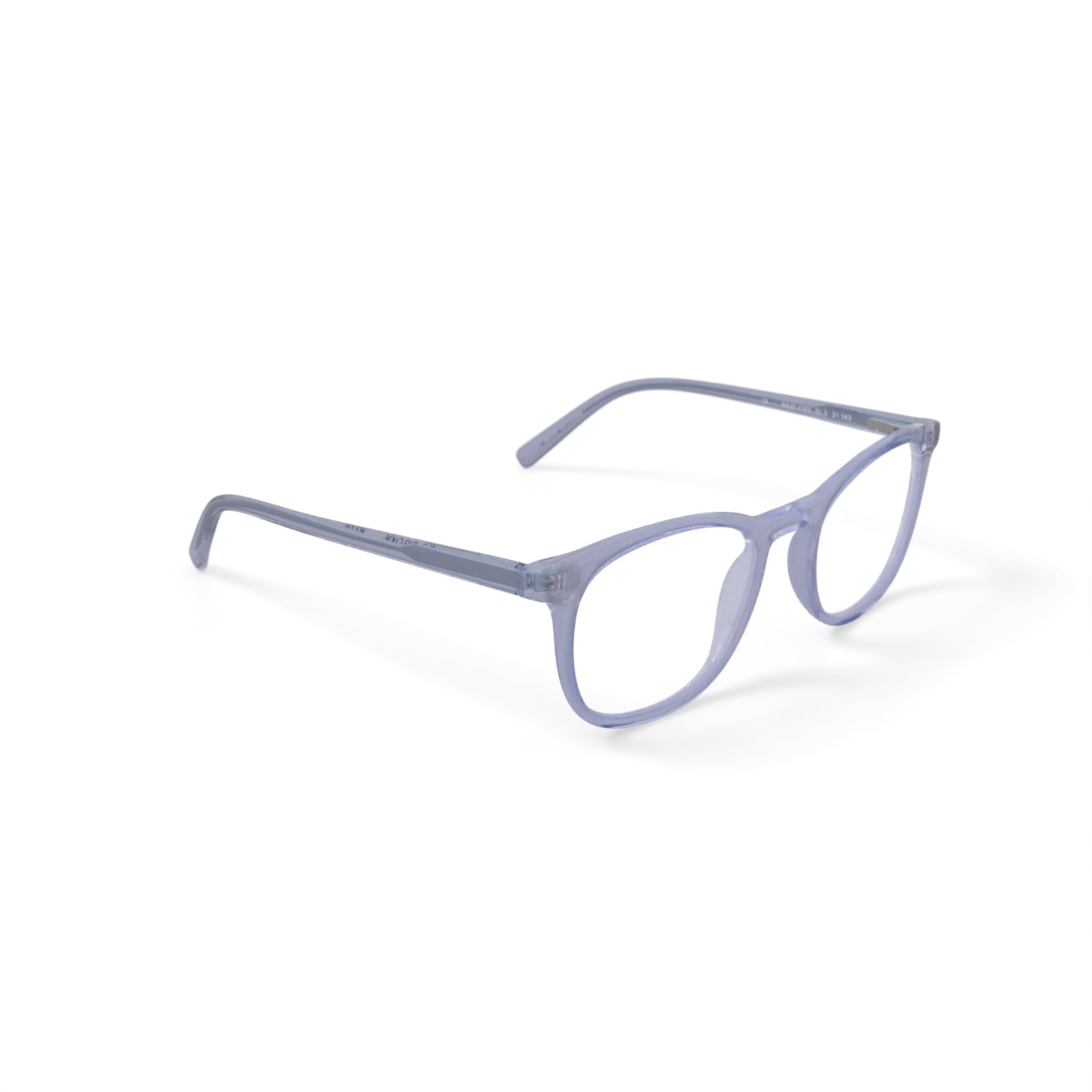 Men's BE31 Yucca Round Prescription Eyeglasses with Case, Crystal