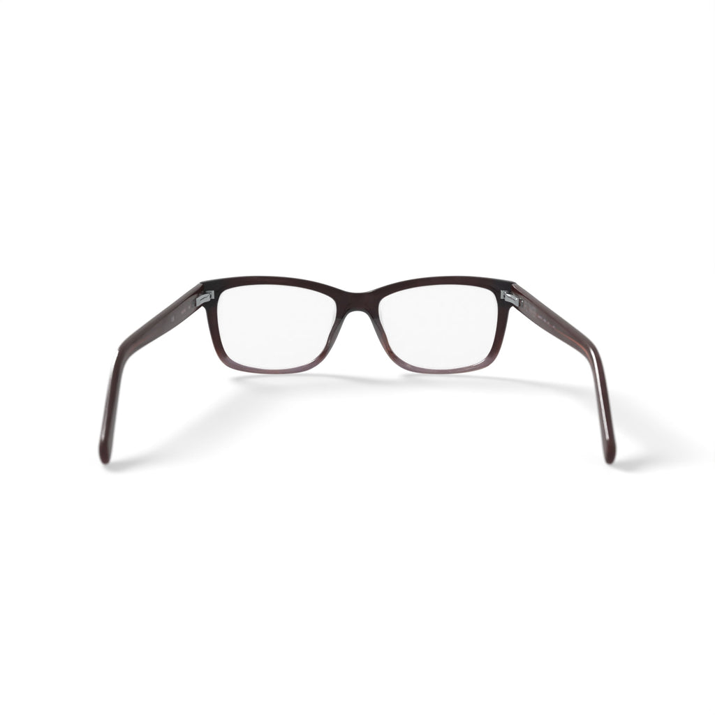 Flower Women's Square Eyeglasses, FLR6005, Lauren, Brown, 52-16-135, with Case