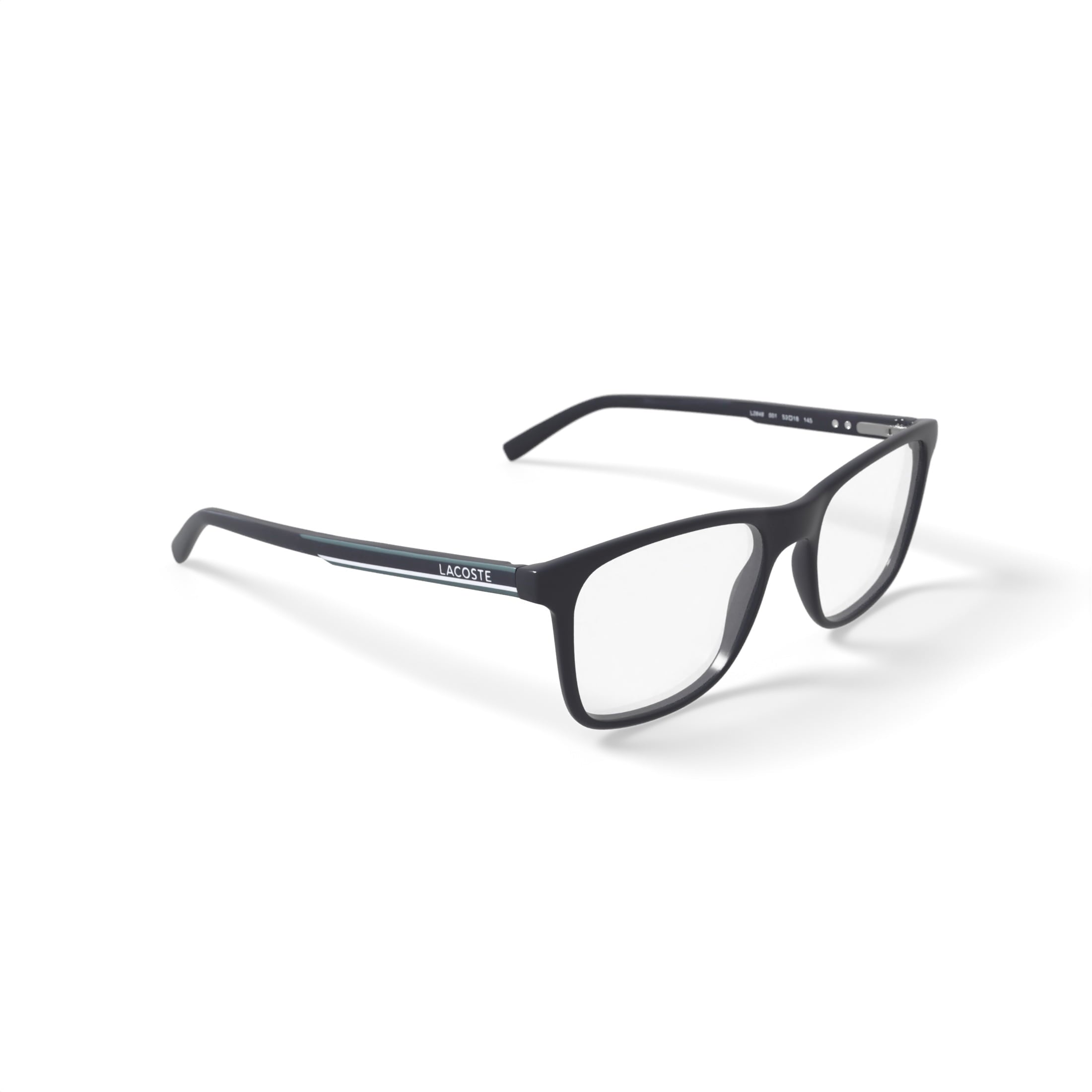 Lacoste Men's L2848G Prescription Eyeglasses with Case, Black
