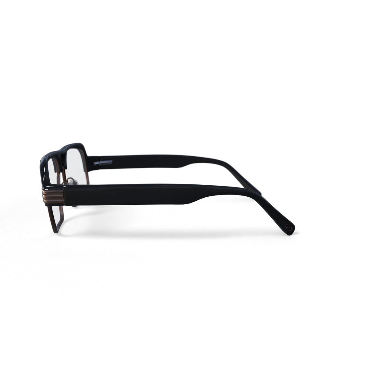 Reverb Men's RVMO5110 Prescription Eyeglasses with Case, Black