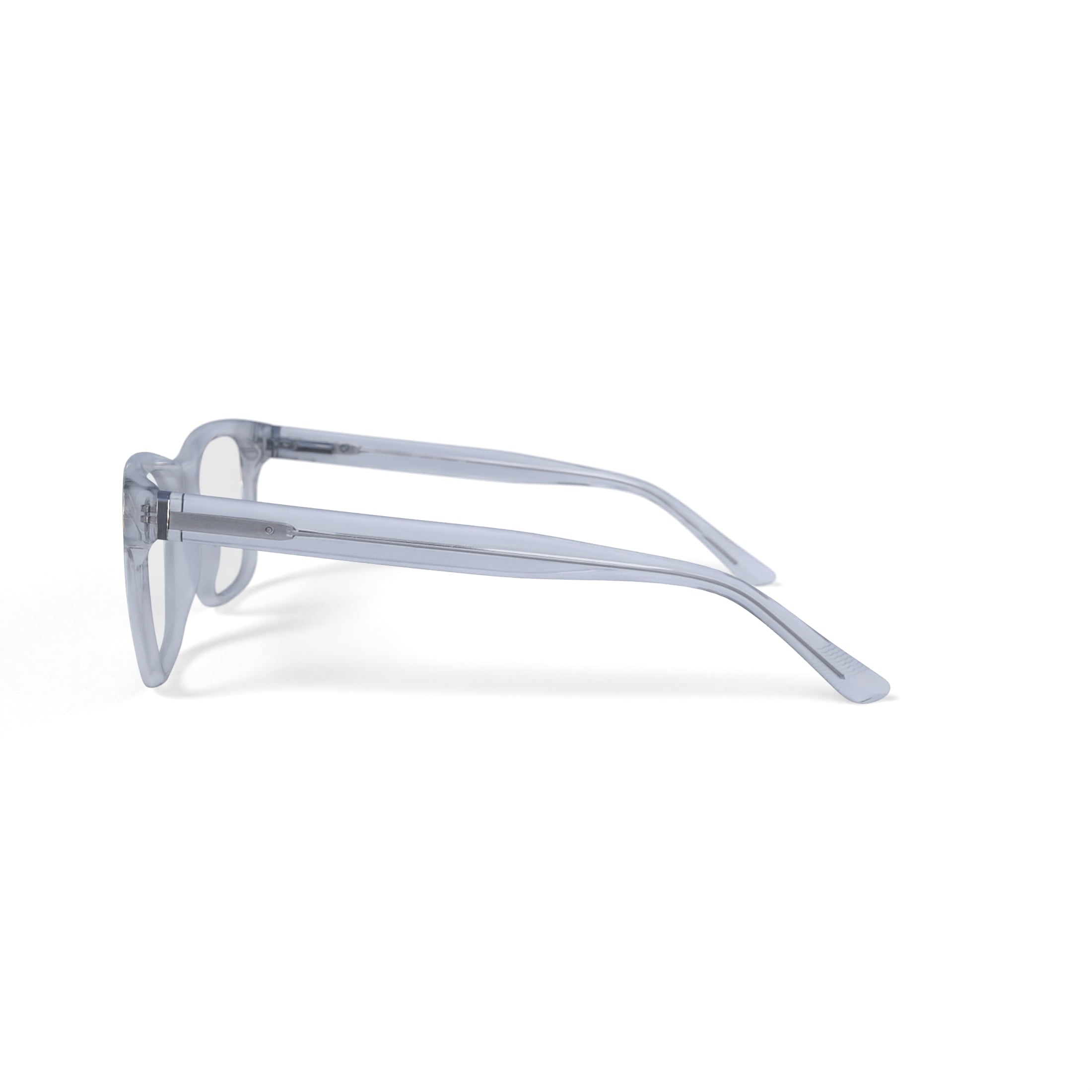 Men's Crosby Rectangular Prescription Eyeglasses with Case, Crystal