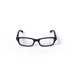  Youth Size 48 0RY1530 Prescription Eyeglasses with Case, Blue on Blue Fluo/Demo Lens