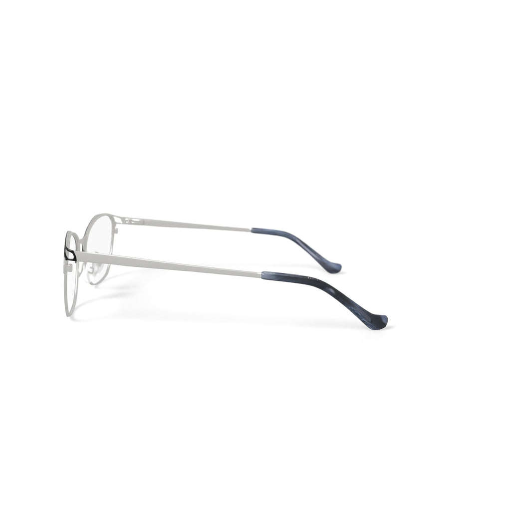 Women's WM200650-1 Oval Prescription Eyeglasses with Case, Navy