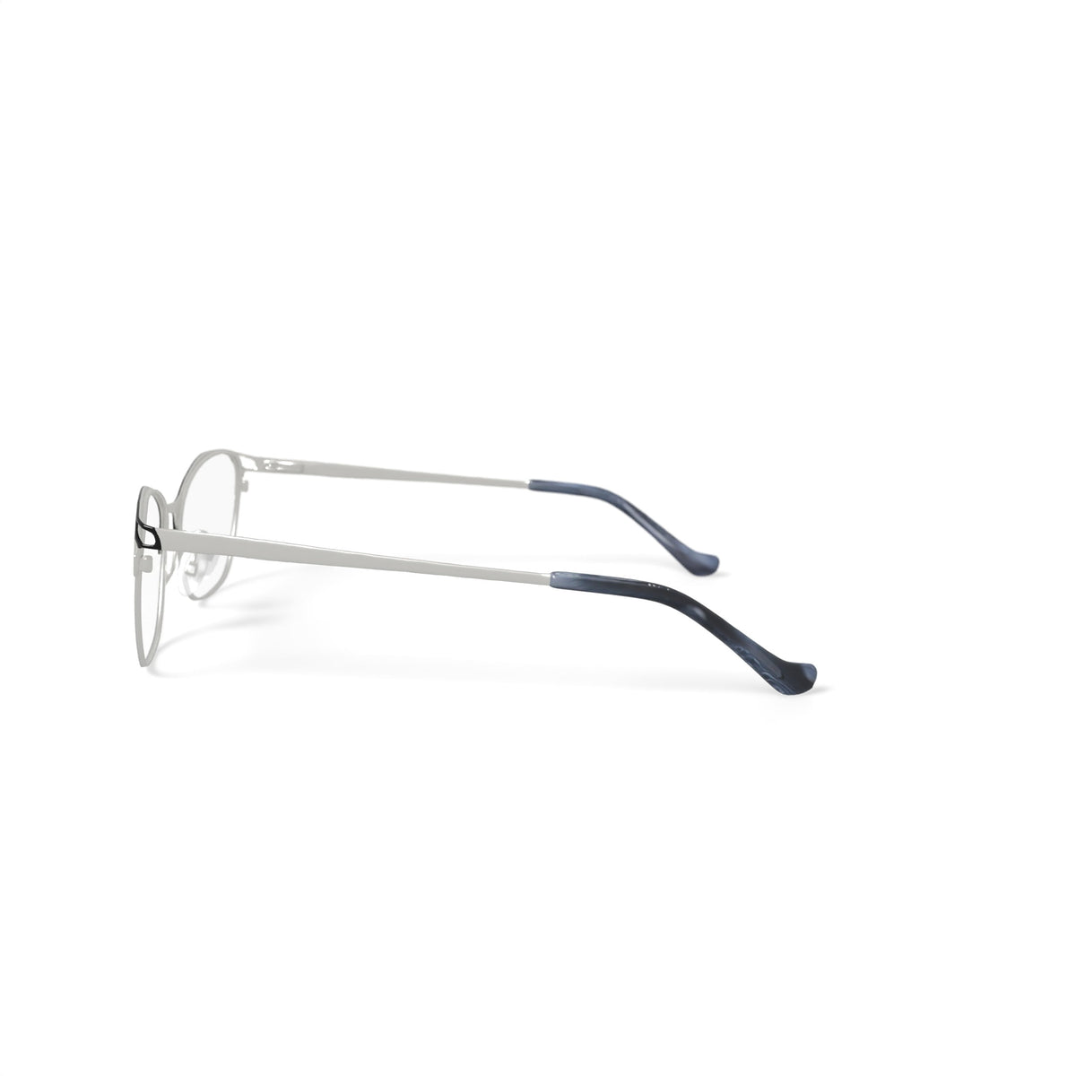 Women's WM200650-1 Oval Prescription Eyeglasses with Case, Navy
