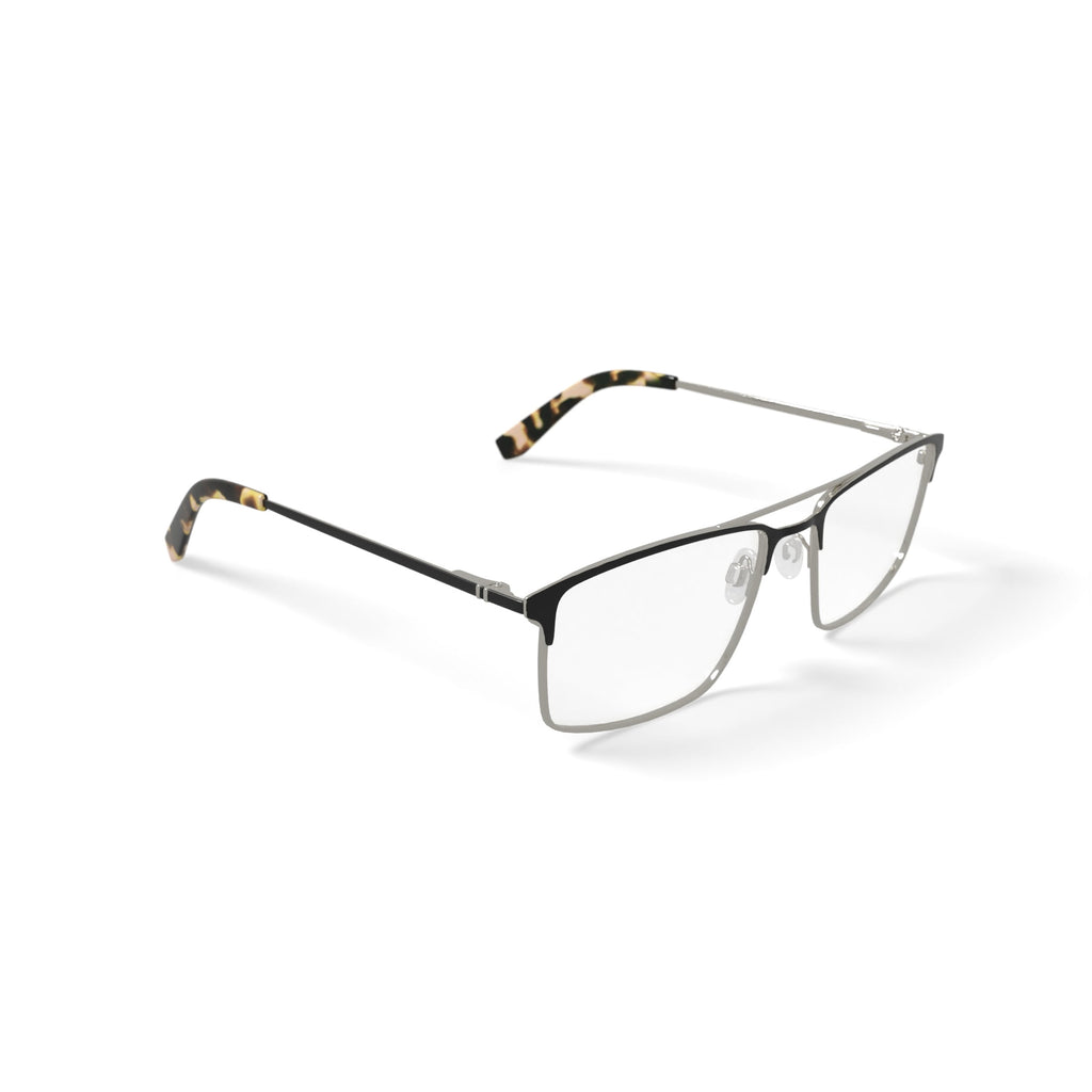 Men's RJ1934 Rectangular Prescription Eyeglasses with Case, Black/Gold
