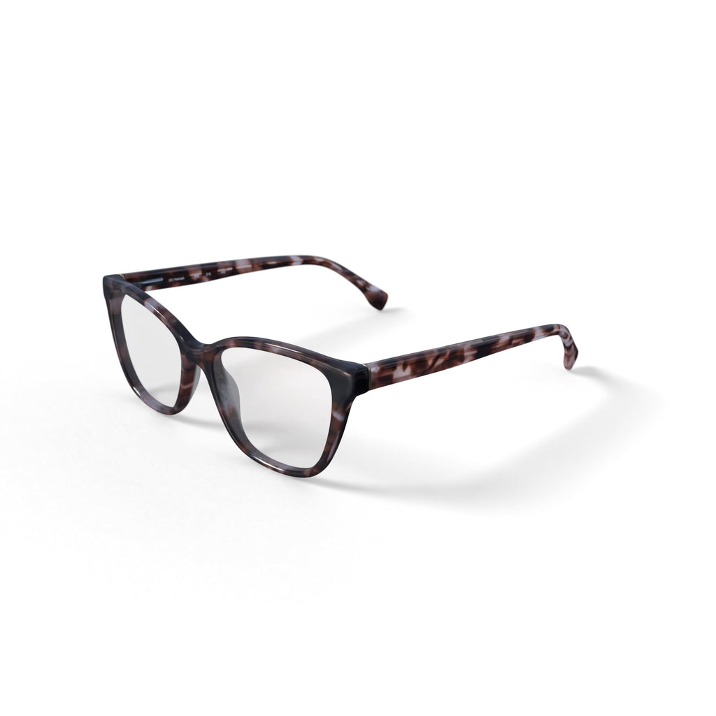 Women's Hannah Cat Eye Prescription Eyeglasses with Case, Brown Tortoise