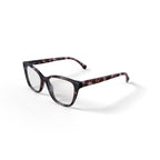 Women's Hannah Cat Eye Prescription Eyeglasses with Case, Brown Tortoise