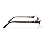 Women's BR60 Square Prescription Eyeglasses with Case, Beige
