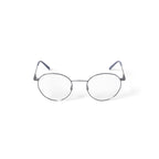 Men's MK10410 Round Prescription Eyeglasses with Case, Silver