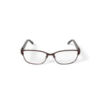 Women's WLO353 Browline Browline Prescription Eyeglasses with Case, Brown