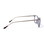 Womens Lana Square Prescription Eyeglasses with Case, Lavender Crystal