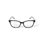 Women's MV019 Amy Square Prescription Eyeglasses with Case, Black