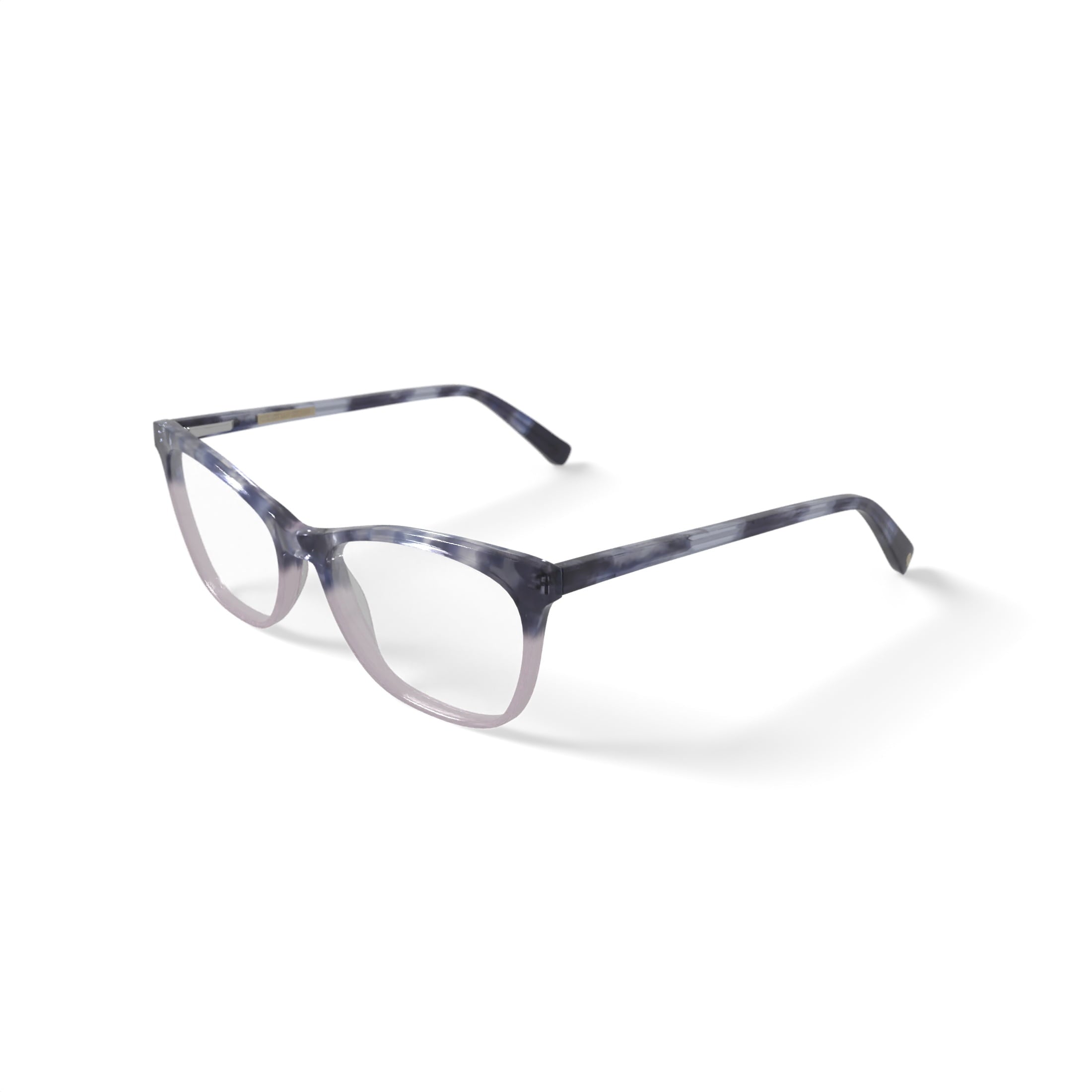 Women's Taylor Square Prescription Eyeglasses with Case, Pink Tortoise Gradient