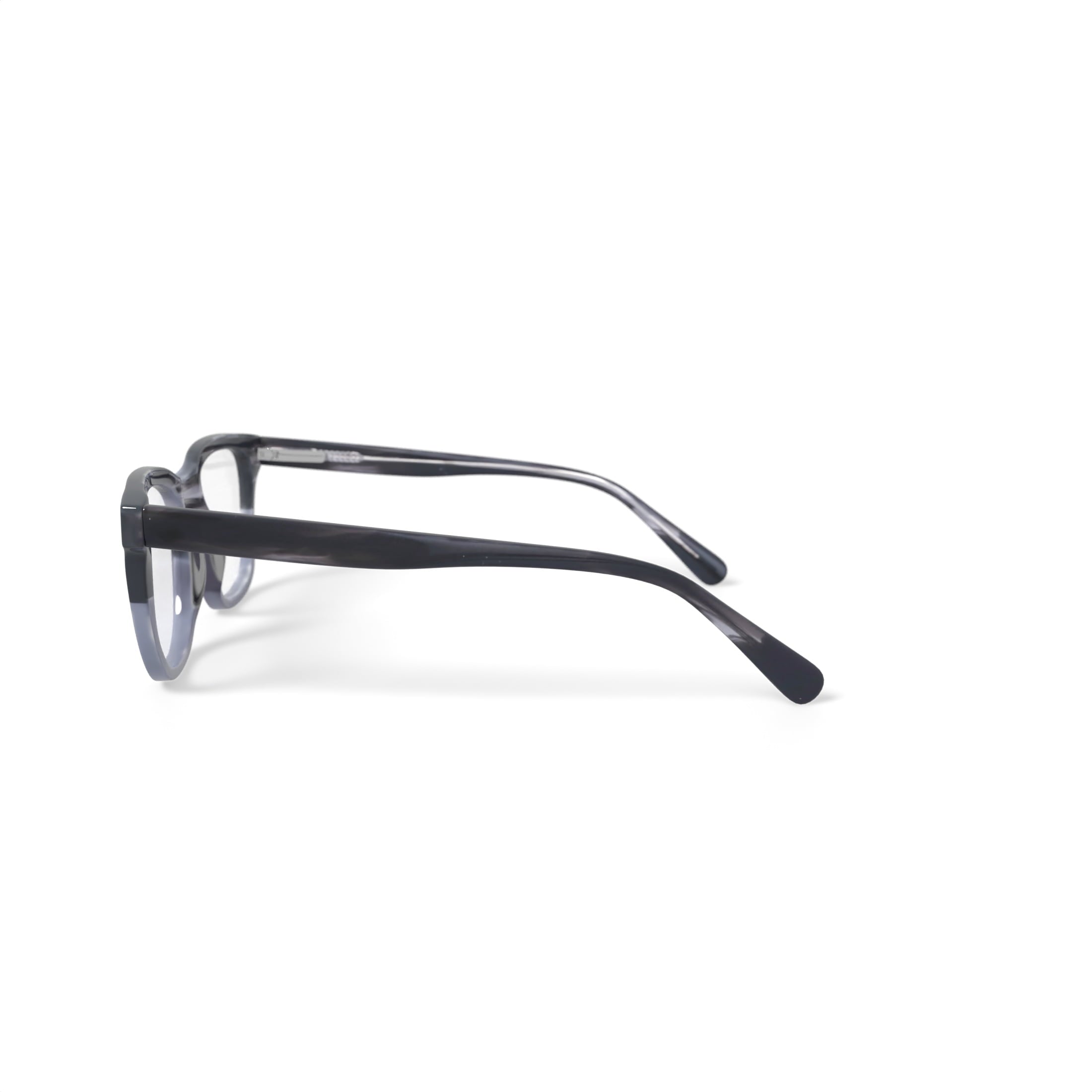 Men's MC003 Anthony Square Prescription Eyeglasses with Case, Grey Tortoise