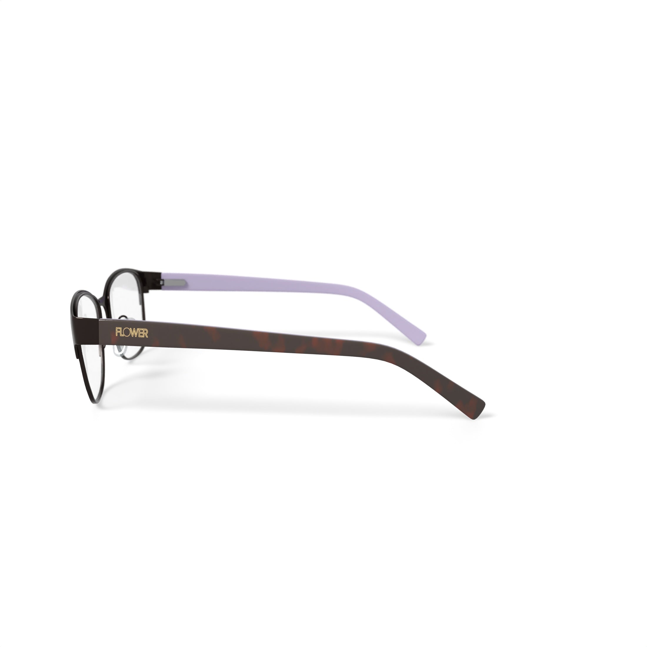Flower Women's FLR6013 Prescription Eyeglasses with Case, Brown