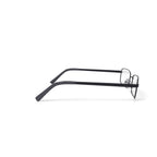 Men's W127 Rectangular Prescription Eyeglasses with Case, Gunmetal