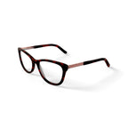 Women's HC269 Cat Eye Prescription Eyeglasses with Case, Brown Tortoise