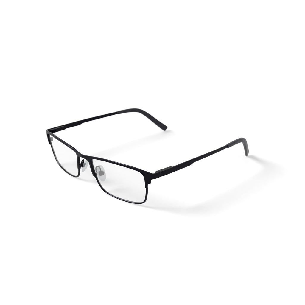 Men's W150 Browline Prescription Eyeglasses with Case, Black