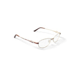 Womens S3209 Oval Prescription Eyeglasses with Case, Brown