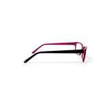 Women's HC06 Square Prescription Eyeglasses with Case, Brown