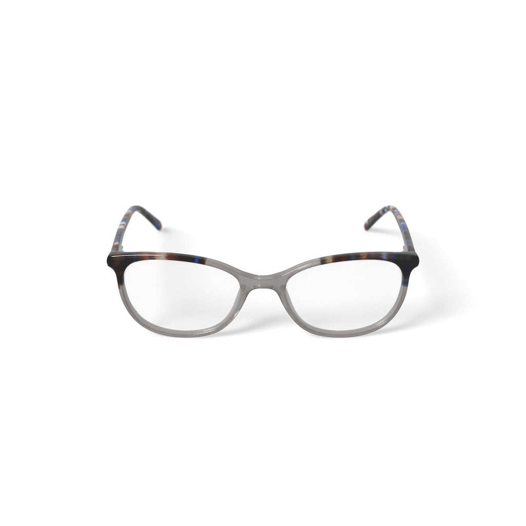 Flower Women's FLR6051 Prescription Eyeglasses with Case, Amber Crystal