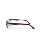 OCTO 180 Men's Champion Rectangular Prescription Eyeglasses with Case, Black