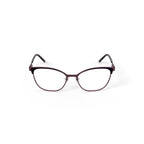Women's HC209 Your Majesty Browline Prescription Eyeglasses with Case, Purple Tortoise