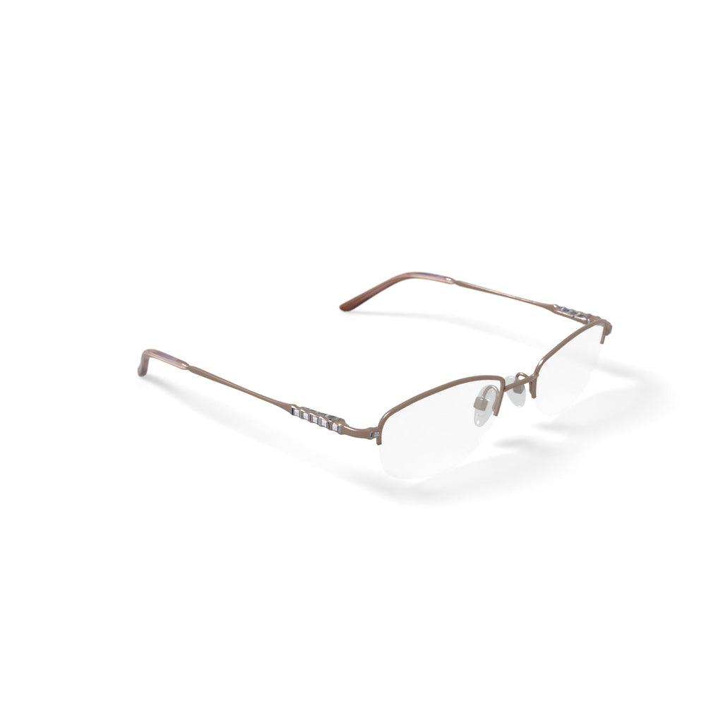 Women's M163 Oval Prescription Eyeglasses with Case, Gold