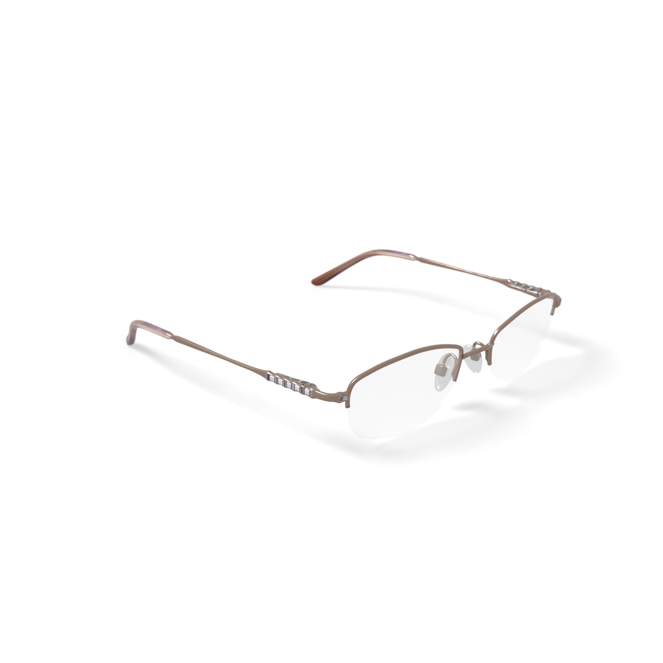 Women's M163 Oval Prescription Eyeglasses with Case, Gold