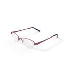 Visage Womens E203 Rectangular Prescription Eyeglasses with Case, Purple