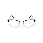 Women's HC280 Cat Eye Prescription Eyeglasses with Case, Black/Gold