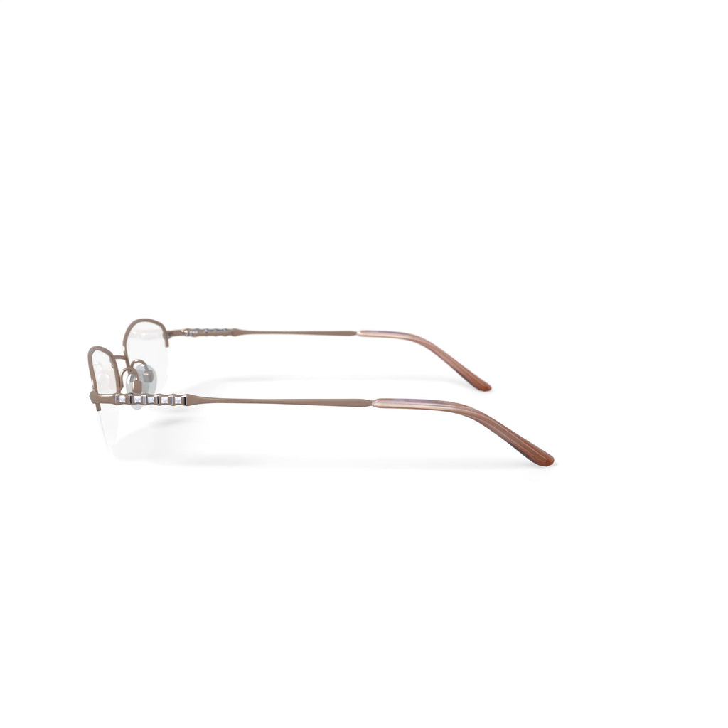 Women's M163 Oval Prescription Eyeglasses with Case, Gold