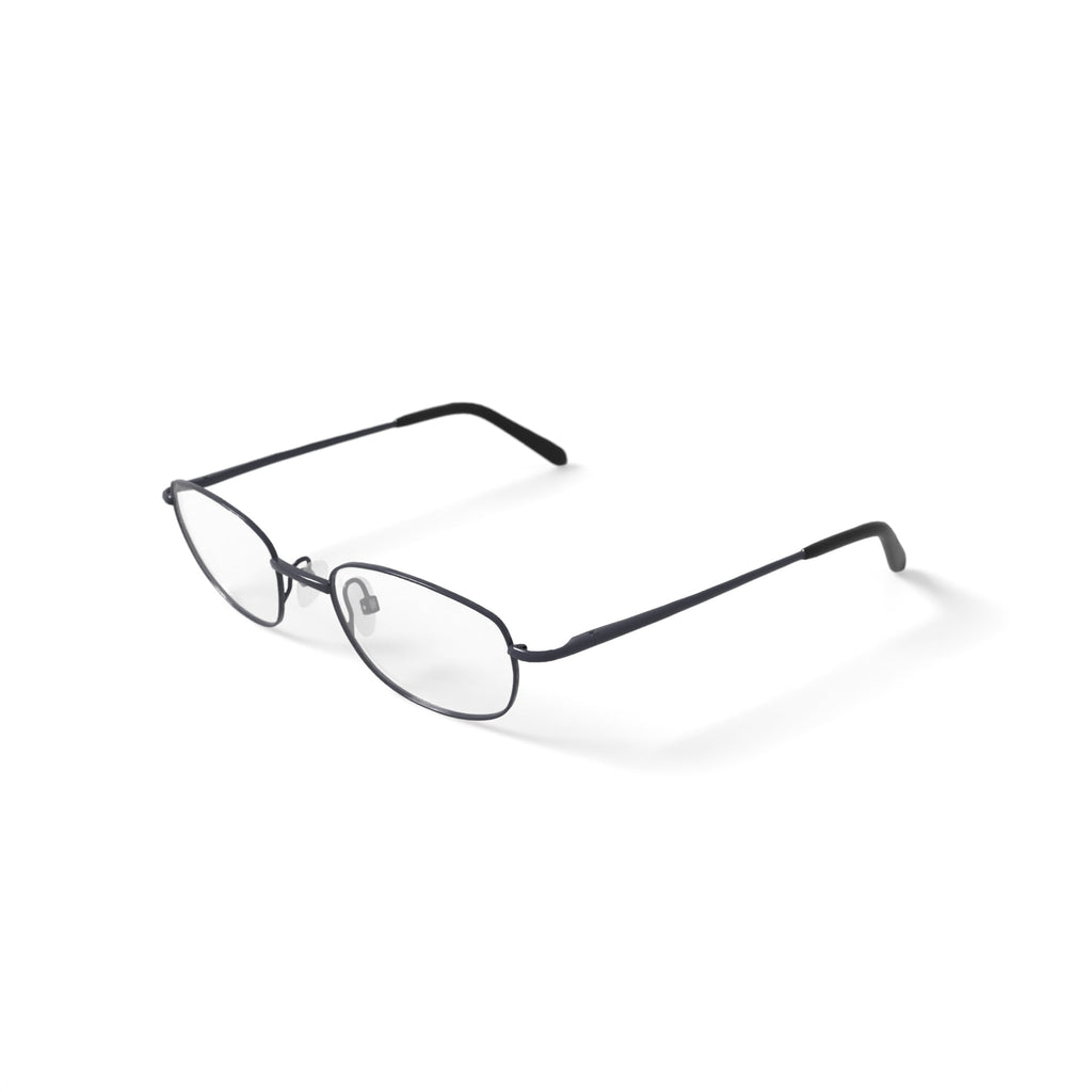 Via Milano Men's Manuel Oval Prescription Eyeglasses with Case, Gunmetal