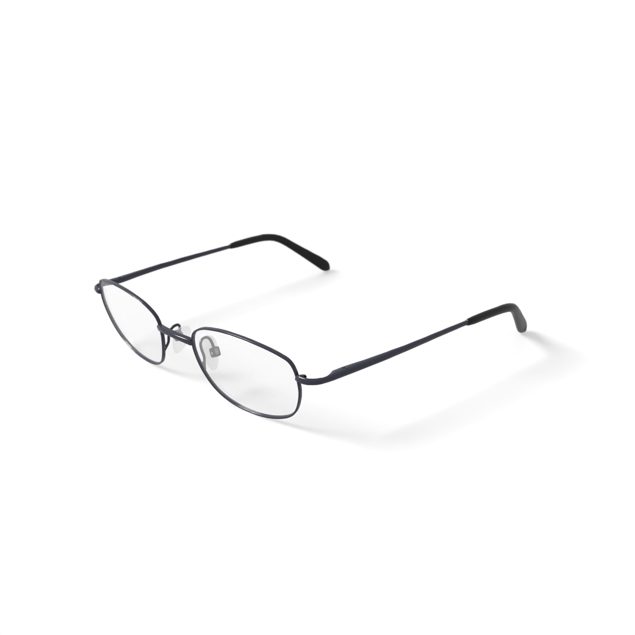 Via Milano Men's Manuel Oval Prescription Eyeglasses with Case, Gunmetal