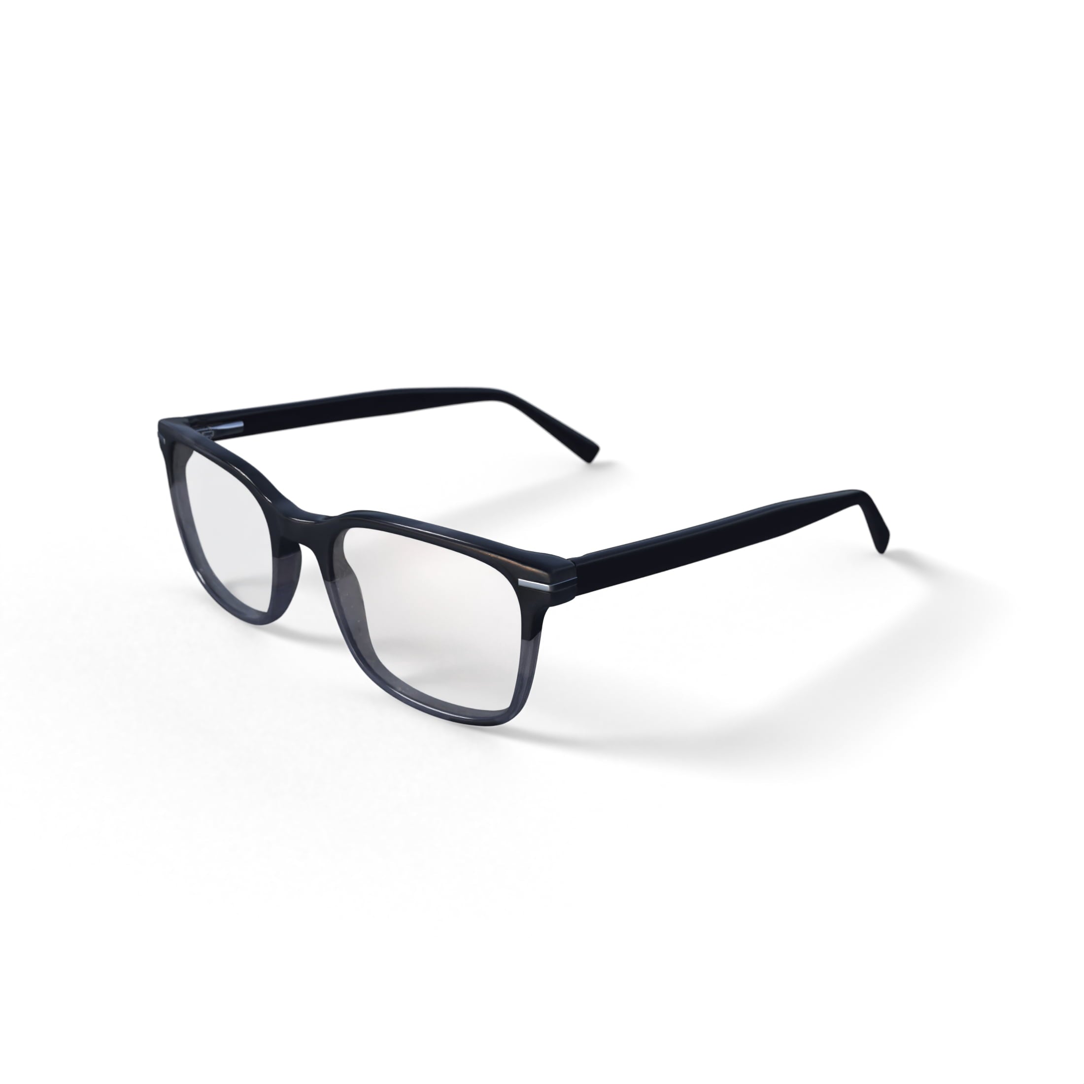 Men's Wyatt Square Prescription Eyeglasses with Case, Black Gradient