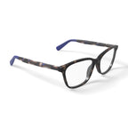 Women's Mckayla Square Prescription Eyeglasses with Case, Tortoise Blue