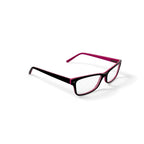 Women's HC06 Square Prescription Eyeglasses with Case, Brown