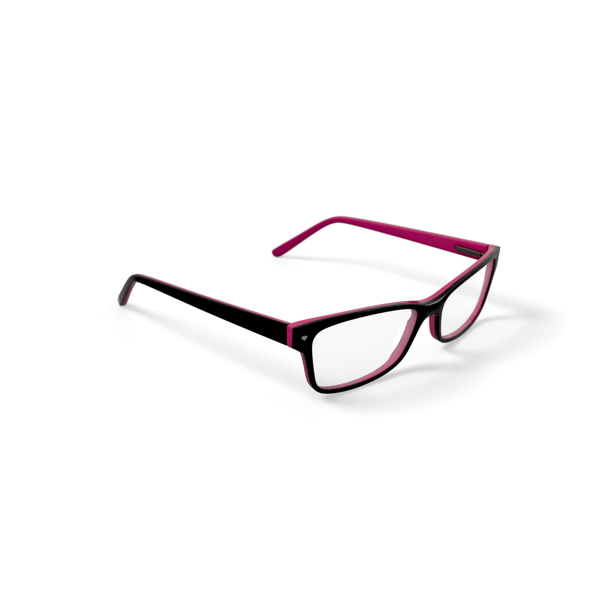Women's HC06 Square Prescription Eyeglasses with Case, Brown