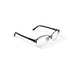 Women's BR60 Square Prescription Eyeglasses with Case, Beige