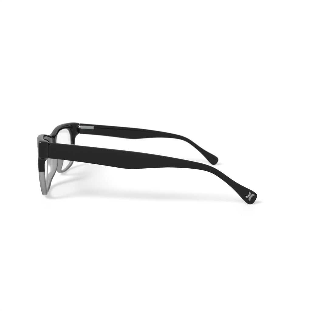 Hurley Men's HMO119 Prescription Eyeglasses with Case, Black/Crystal