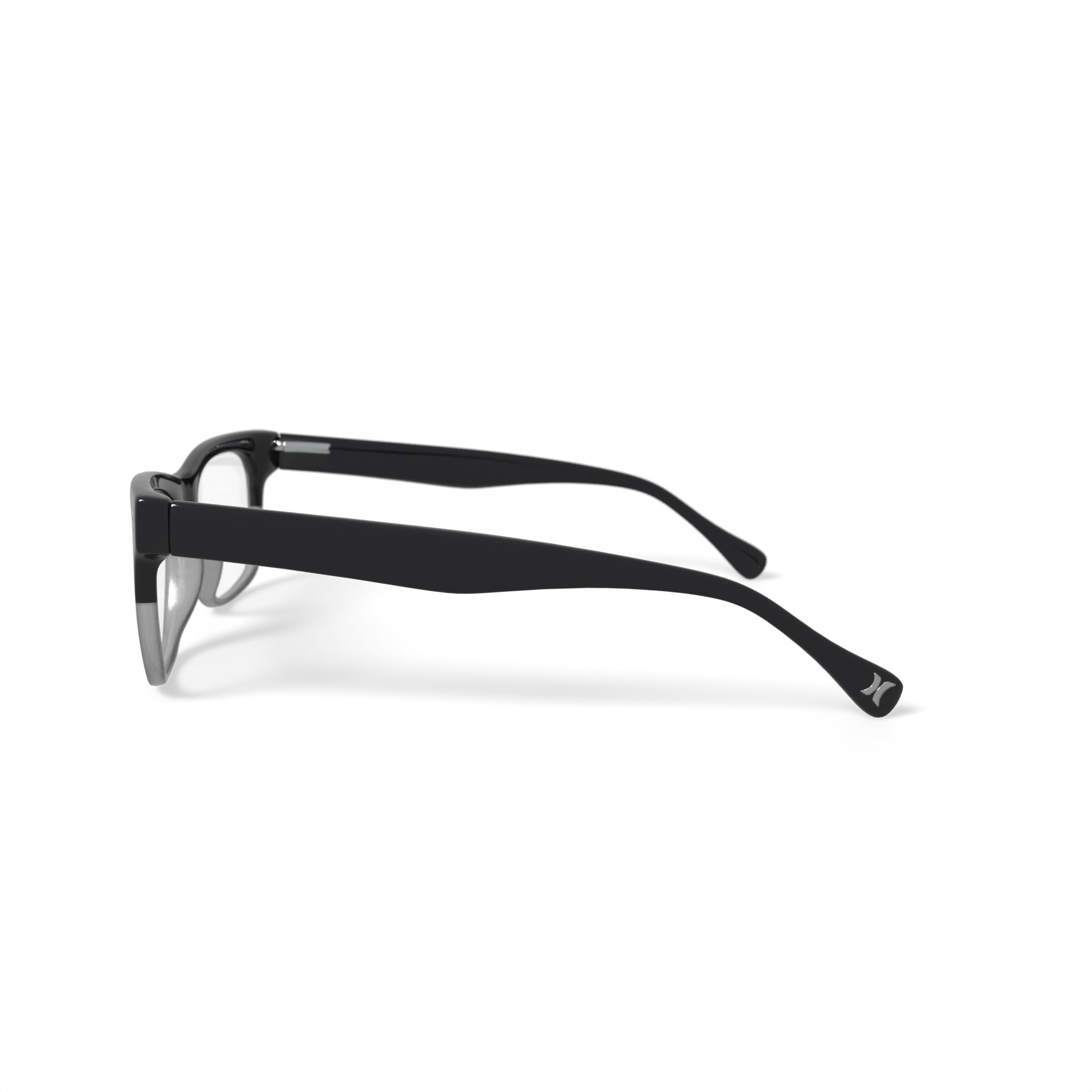 Hurley Men's HMO119 Prescription Eyeglasses with Case, Black/Crystal