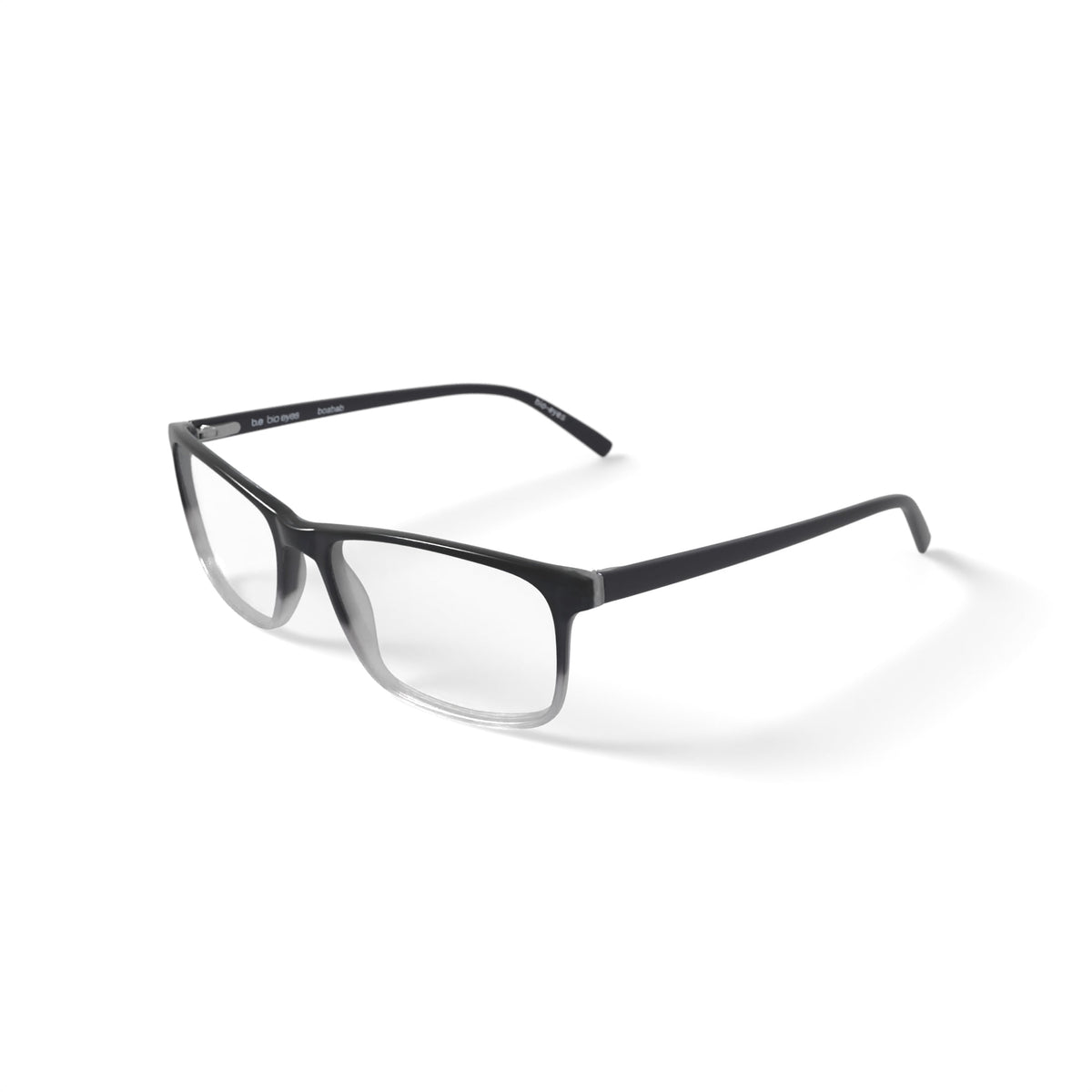 Men's BE26 Boabab Rectangular Prescription Eyeglasses with Case, Black Gold