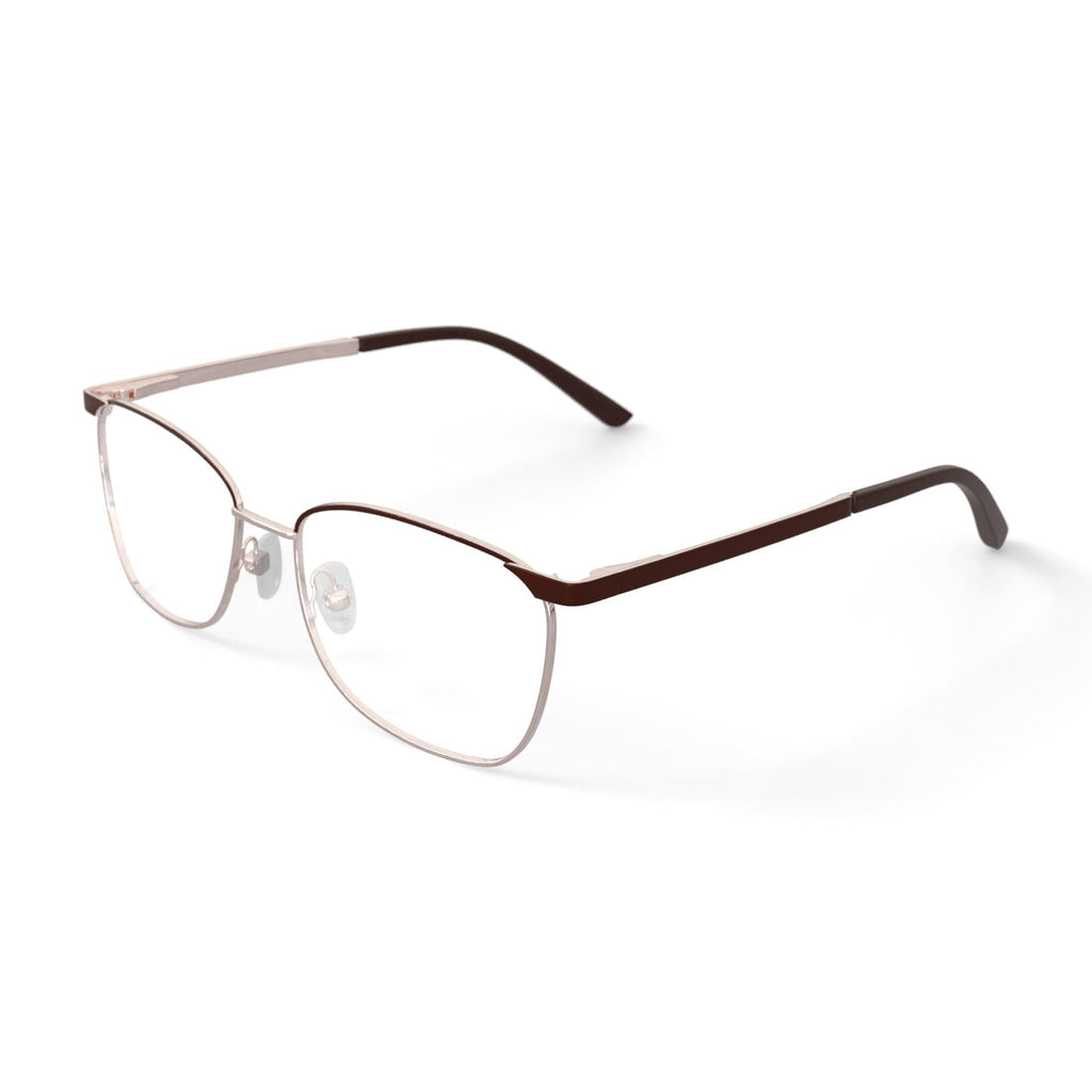 Women's WM402155-1 Browline Prescription Eyeglasses with Case, Gold