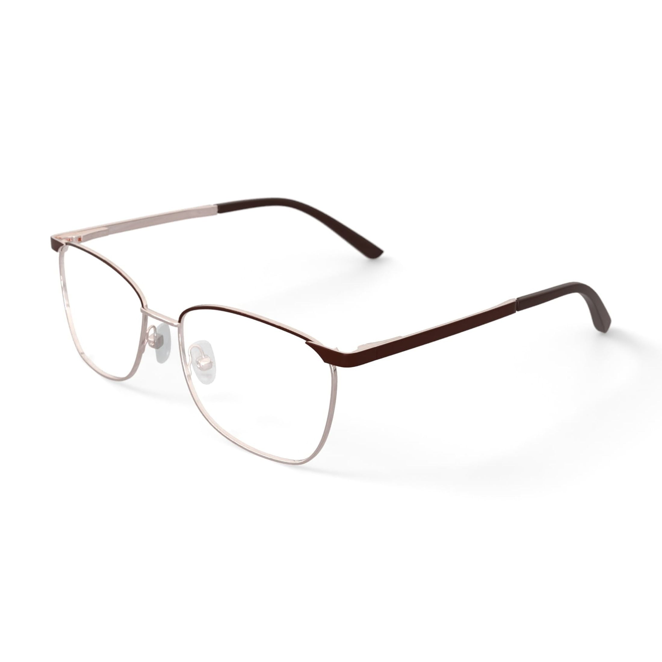 Women's WM402155-1 Browline Prescription Eyeglasses with Case, Gold