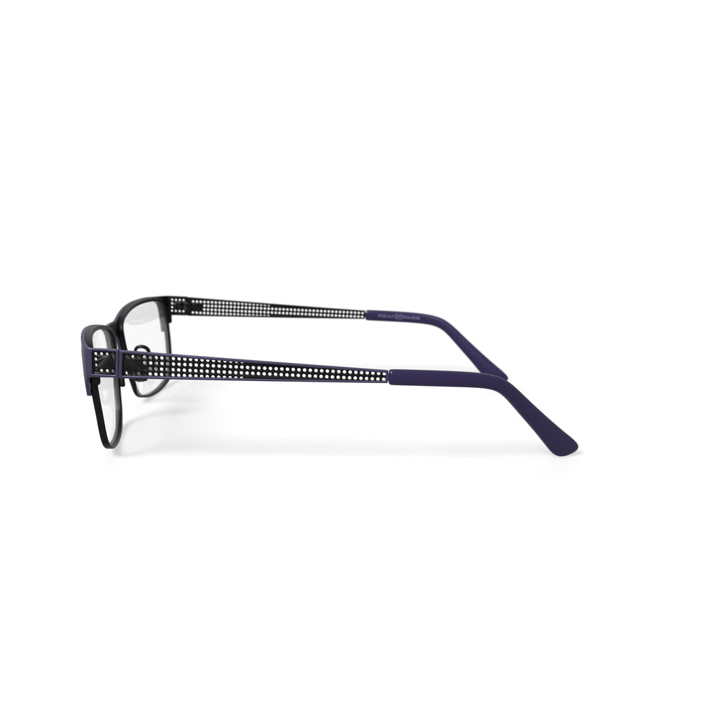 Mens HV705 Square Prescription Eyeglasses with Case, Navy