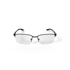 Men's Greg Rectangular Prescription Eyeglasses with Case, Gunmetal